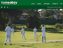 Tablet Screenshot of gymeabaycricketclub.com